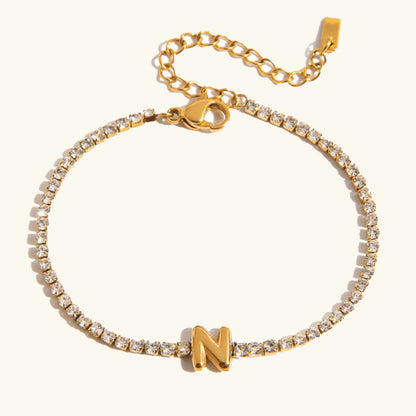 [Echo Fine]Avaria Bubble Letter Tennis Bracelet