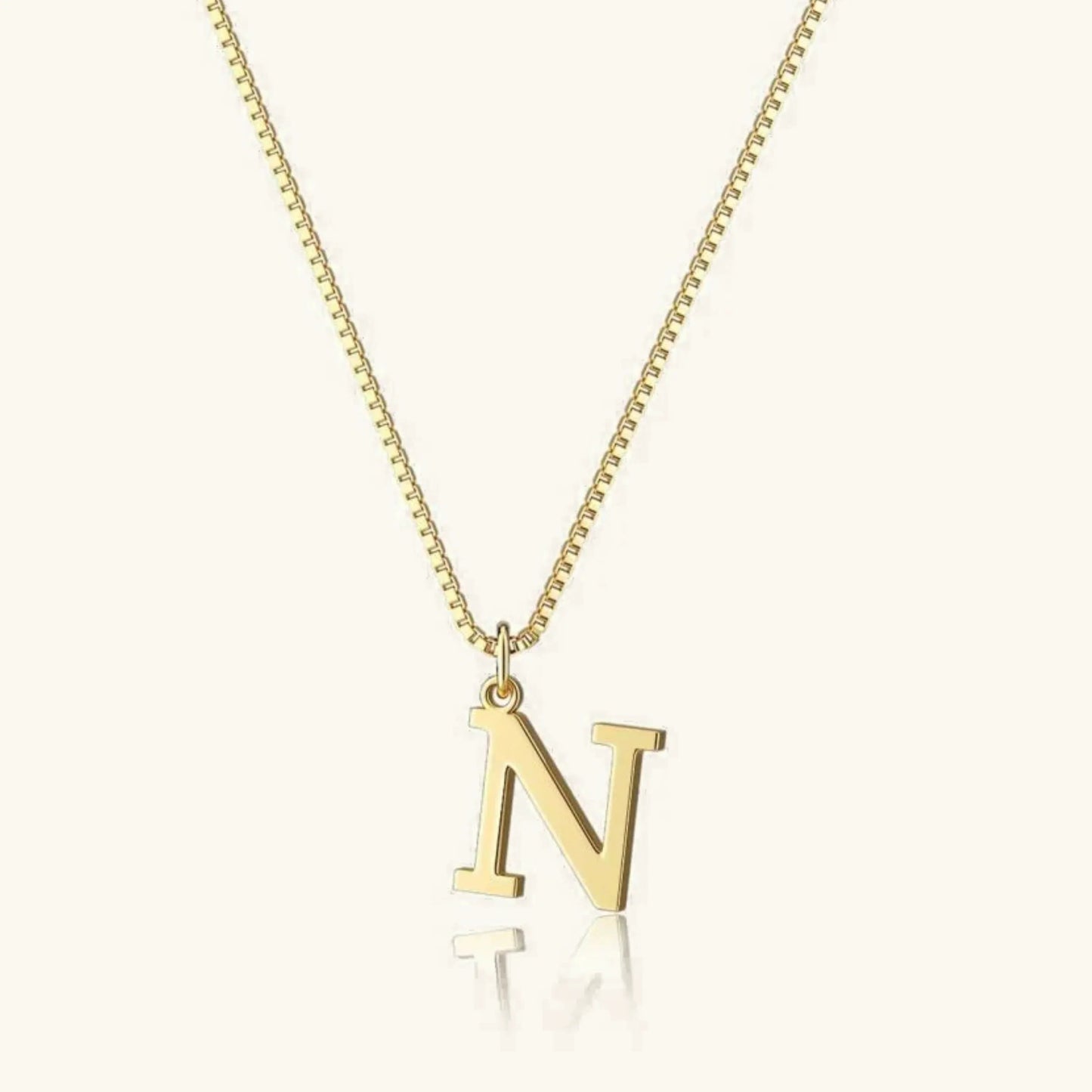 [Echo Fine]Therese Letter Initial Gold Necklace