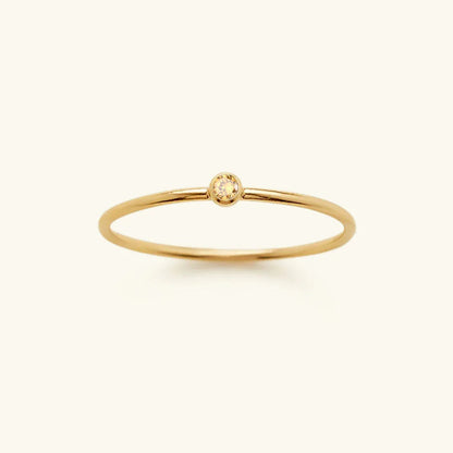 [Echo Fine]Amelia Birthstone Stacker Ring