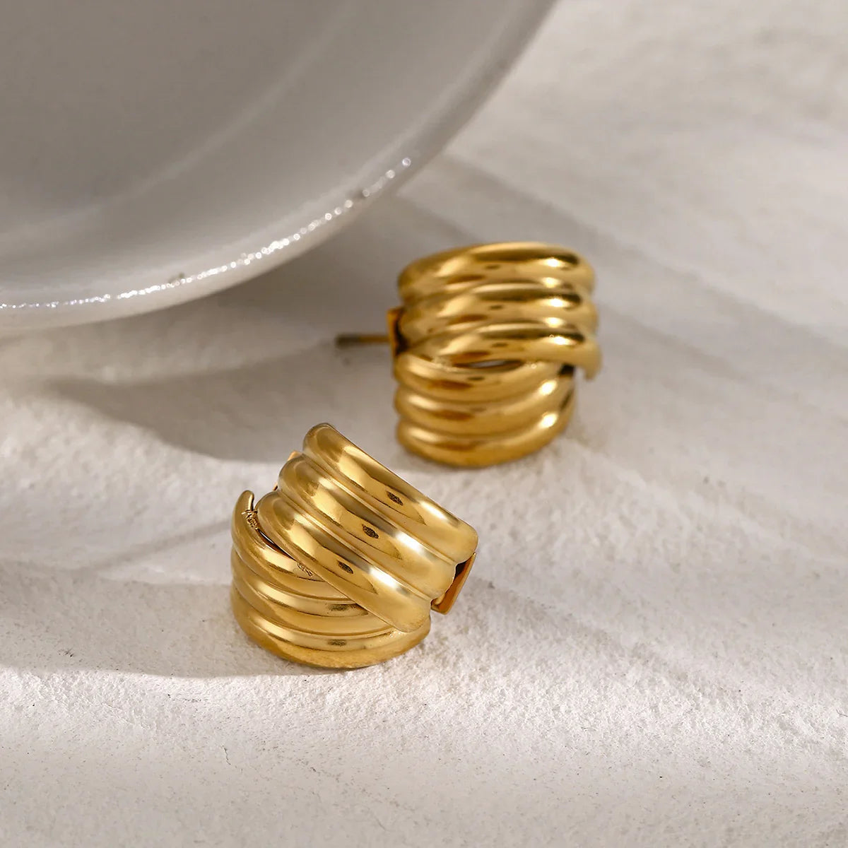 [Echo Fine]Avalon Gold Earrings