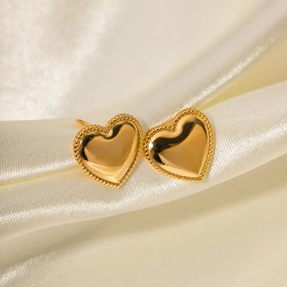 [Echo Fine]Ruth Heart Gold Earrings
