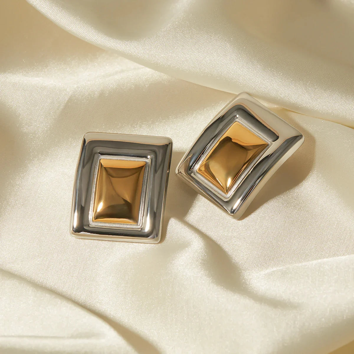 [Echo Fine]Jocelyn Two Tone Earrings