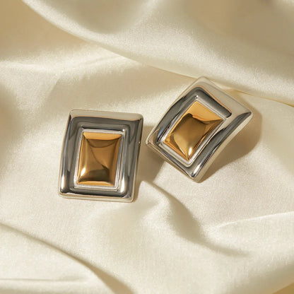 [Echo Fine]Jocelyn Two Tone Earrings