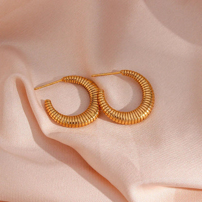 [Echo Fine]Bailey Hoop Earrings