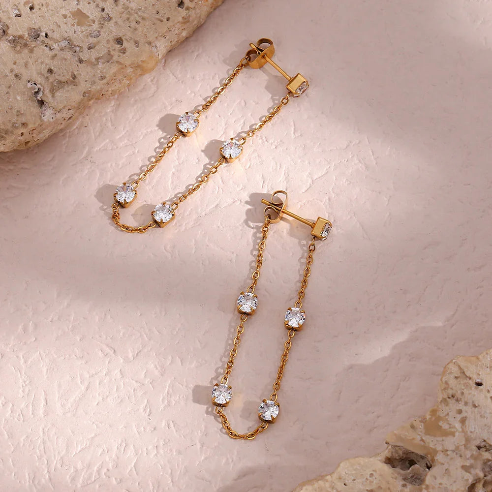 [Echo Fine]Iris Diamond Earrings
