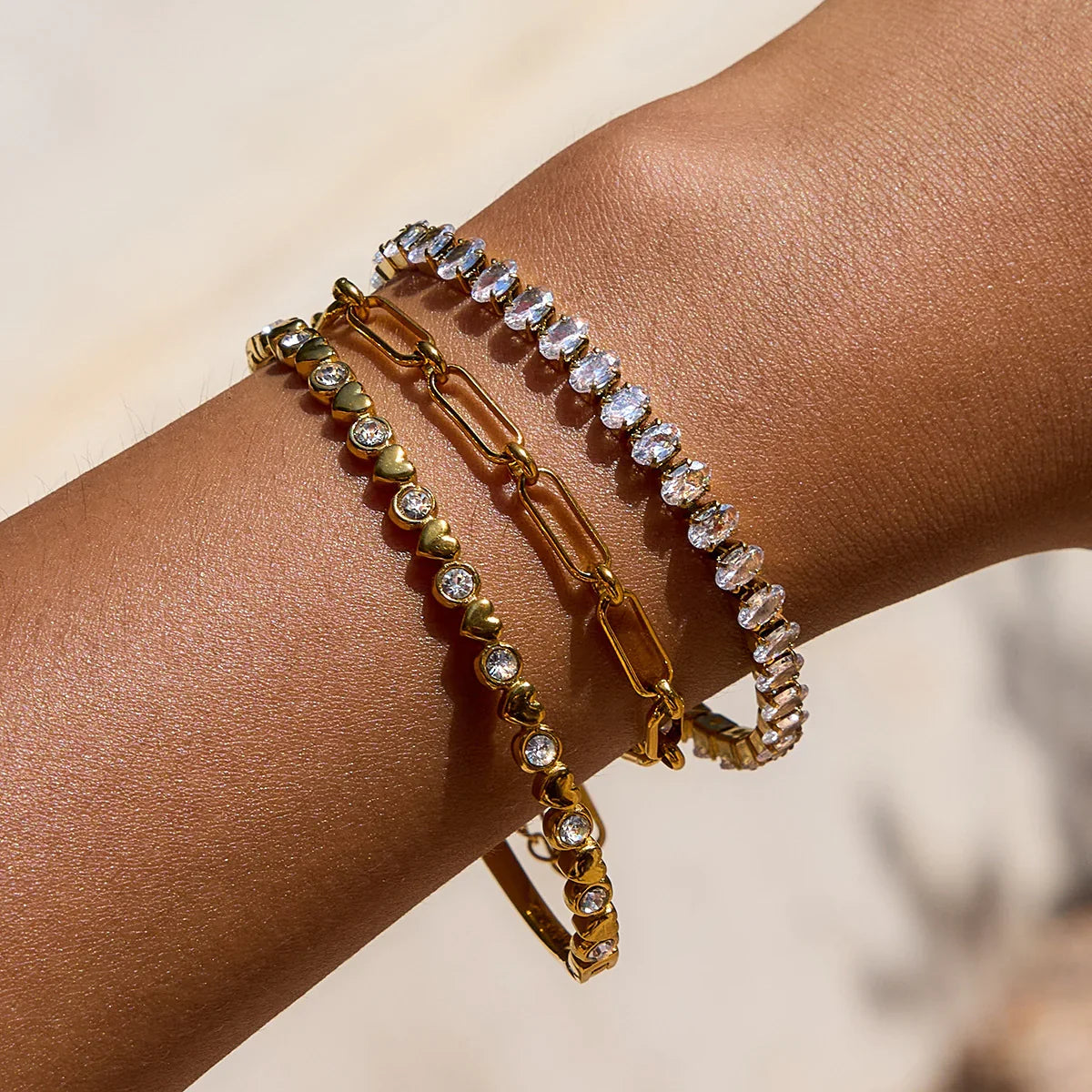 [Echo Fine]Avaria Oval Cut Tennis Bracelet