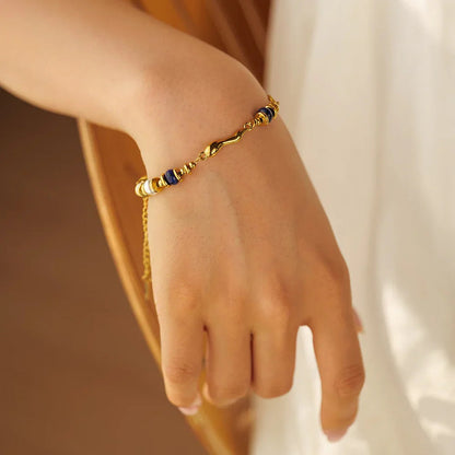 [Echo Fine]Quintessa Layered Chain Pearl Bracelet