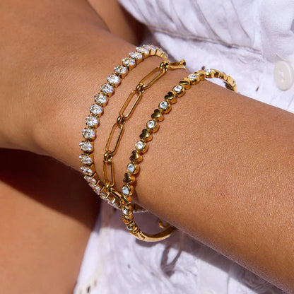 [Echo Fine]Avaria Oval Cut Tennis Bracelet