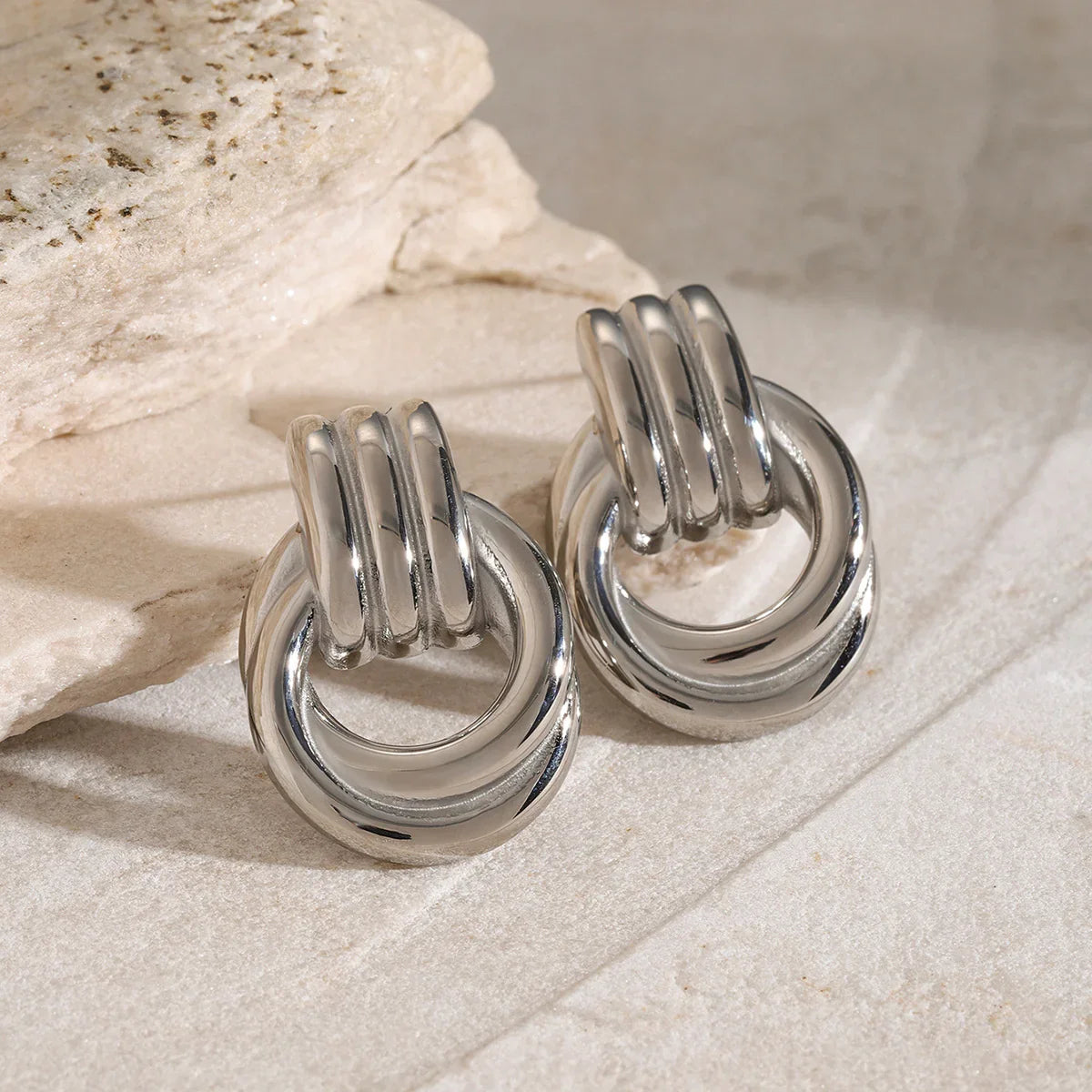 [Echo Fine]Luna Layered Hoop Earrings