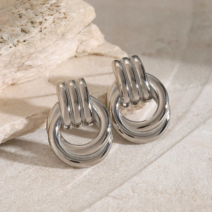 [Echo Fine]Luna Layered Hoop Earrings