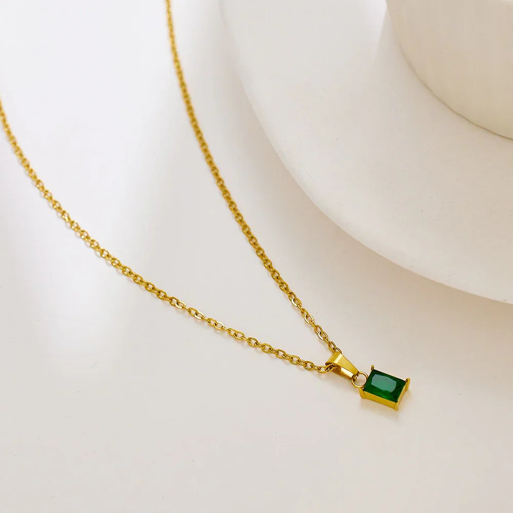 [Echo Fine]Emi Green Necklace