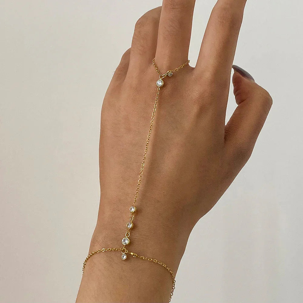 [Echo Fine]Elina Diamond Hand Chain