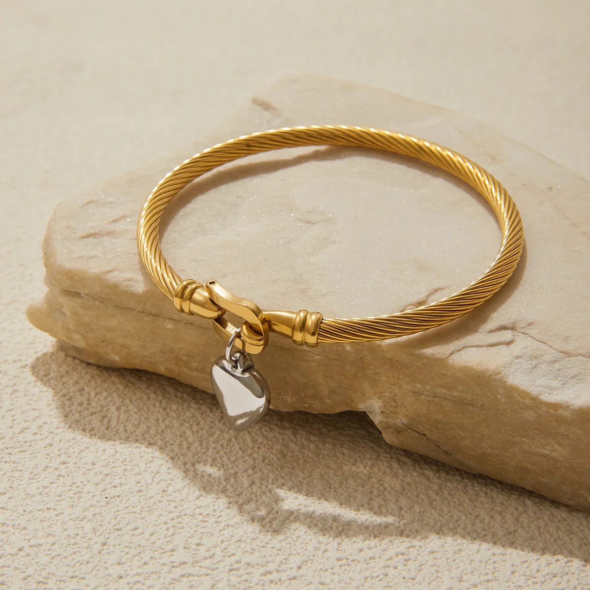 [Echo Fine]Solenne Twisted Band Gold Bracelet