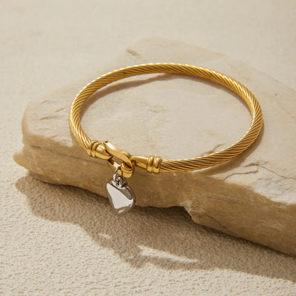 [Echo Fine]Solenne Twisted Band Gold Bracelet