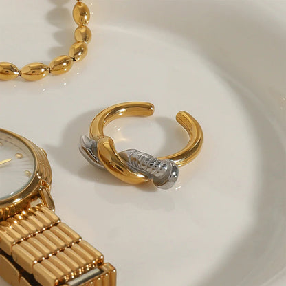 [Echo Fine]Trinity Twisted Nail Ring