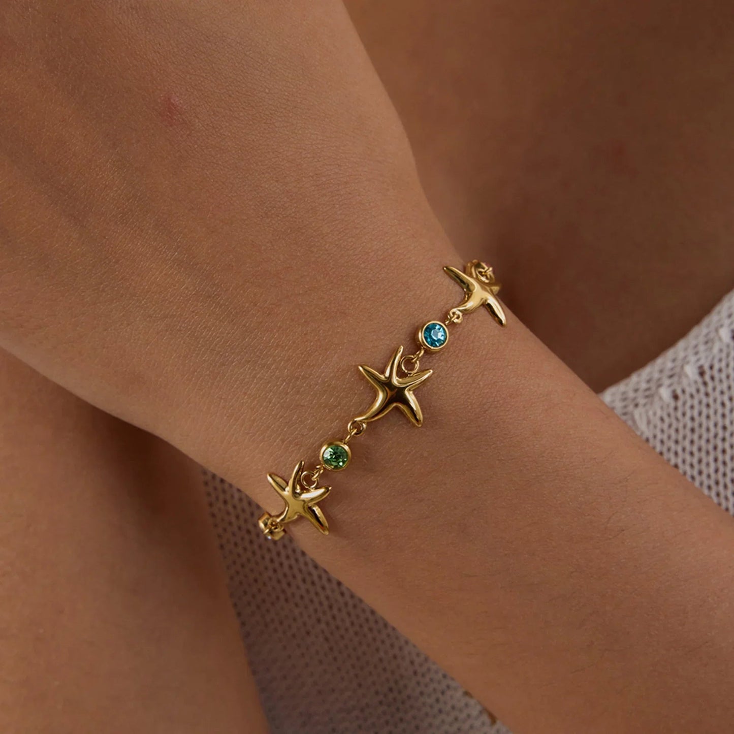 [Echo Fine]Kristine Golden Starfish Bracelet