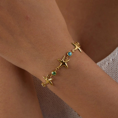 [Echo Fine]Kristine Golden Starfish Bracelet