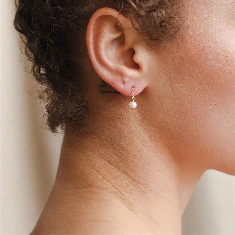 [Echo Fine]Dorothy Pearl Earrings