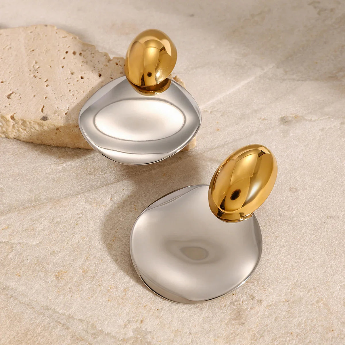 [Echo Fine]Destiny Chunky Gold Drop Earrings