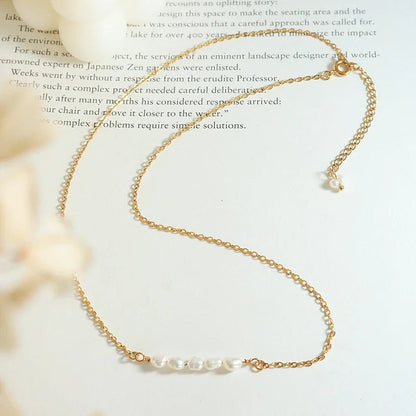 [Echo Fine]Fleur Freshwater Pearl Gold Necklace