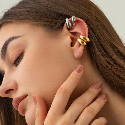 [Echo Fine]Fabienne Gold Ear Cuffs