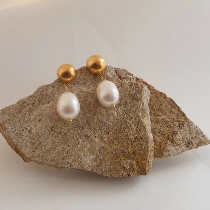 [Echo Fine]Cornelia Freshwater Pearl Earrings