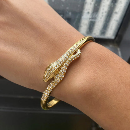 [Echo Fine]Rosalee Serpentine Diamond Bangle