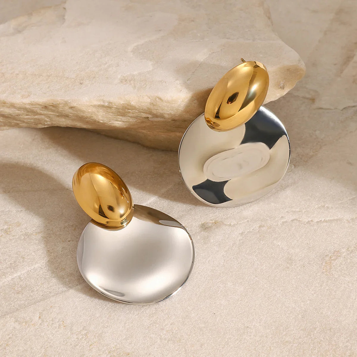 [Echo Fine]Destiny Chunky Gold Drop Earrings