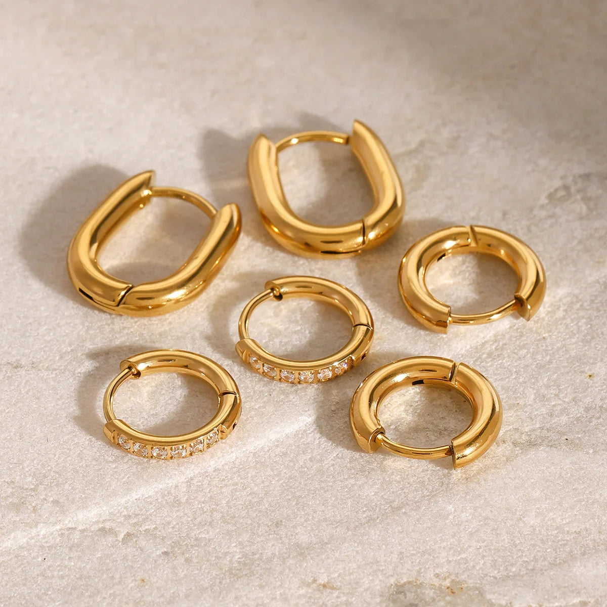 [Echo Fine]Florielle Staple Hoops Bundle