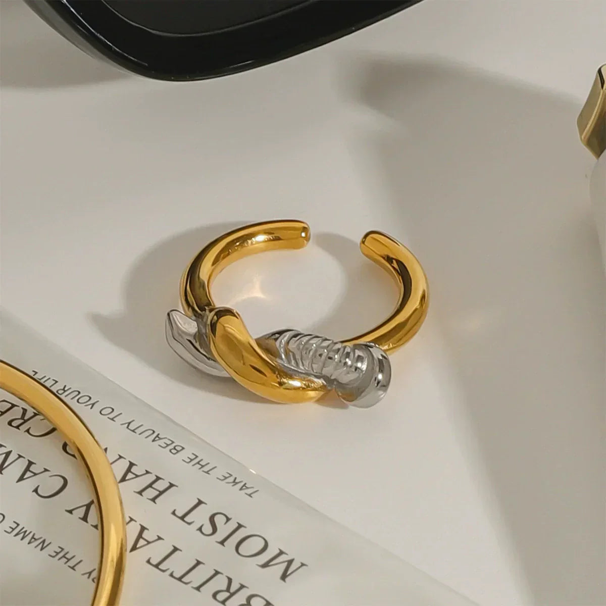 [Echo Fine]Trinity Twisted Nail Ring