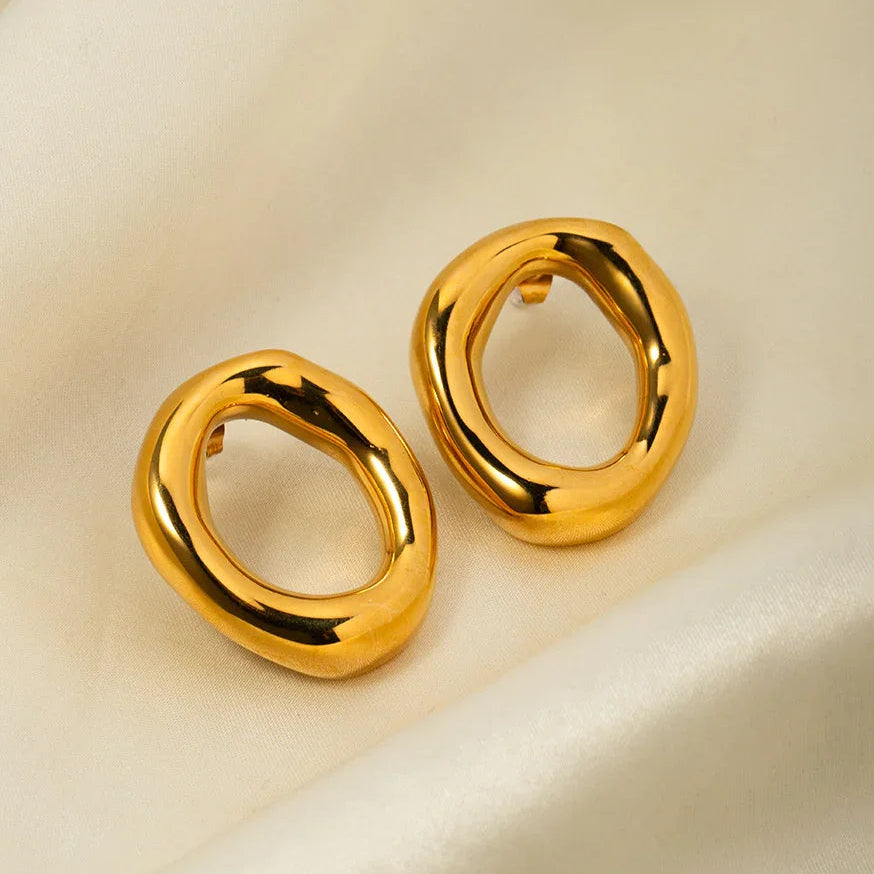 [Echo Fine]Raquel Open Oval Earrings