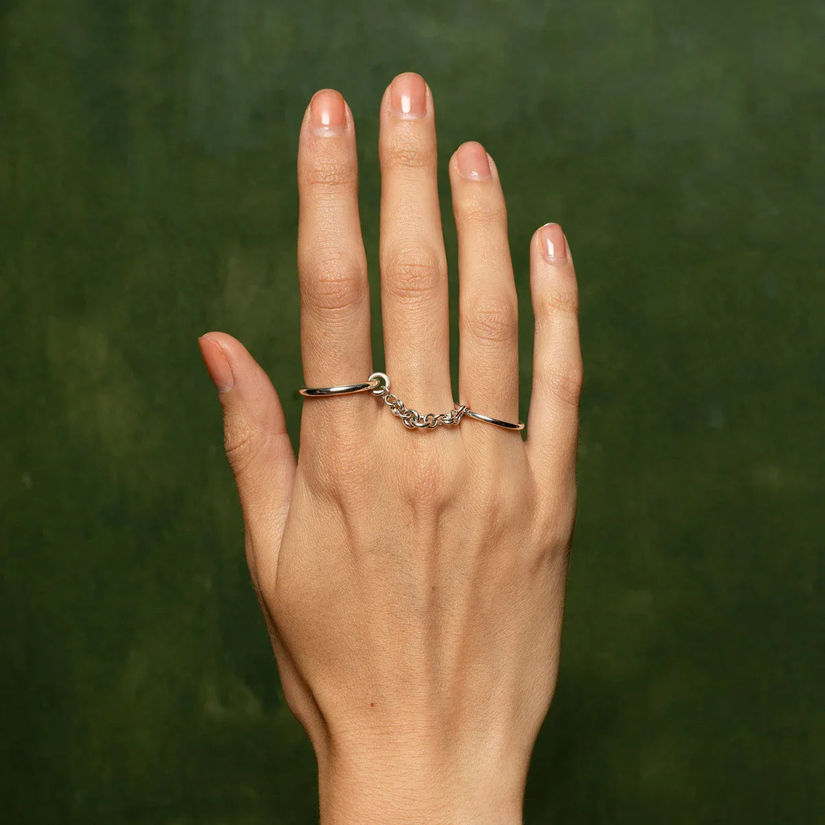[Echo Fine]Bridget Chain Stacked Ring