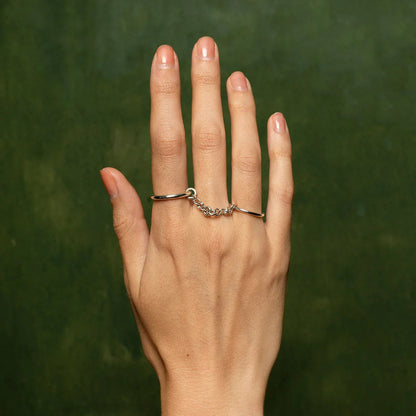 [Echo Fine]Bridget Chain Stacked Ring