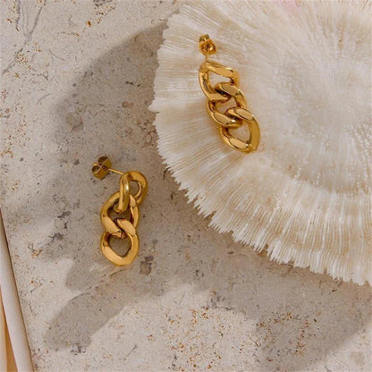 [Echo Fine]Giselle Gold Chain Earring