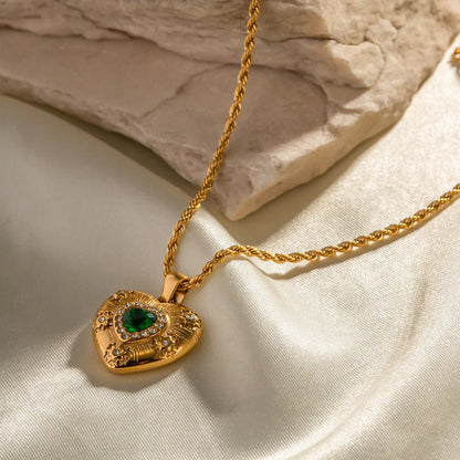 [Echo Fine]Caelus Gold Heart Necklace