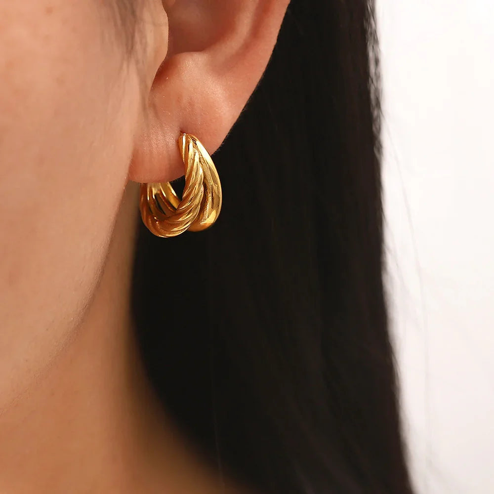 [Echo Fine]Cecilia Layered Earrings