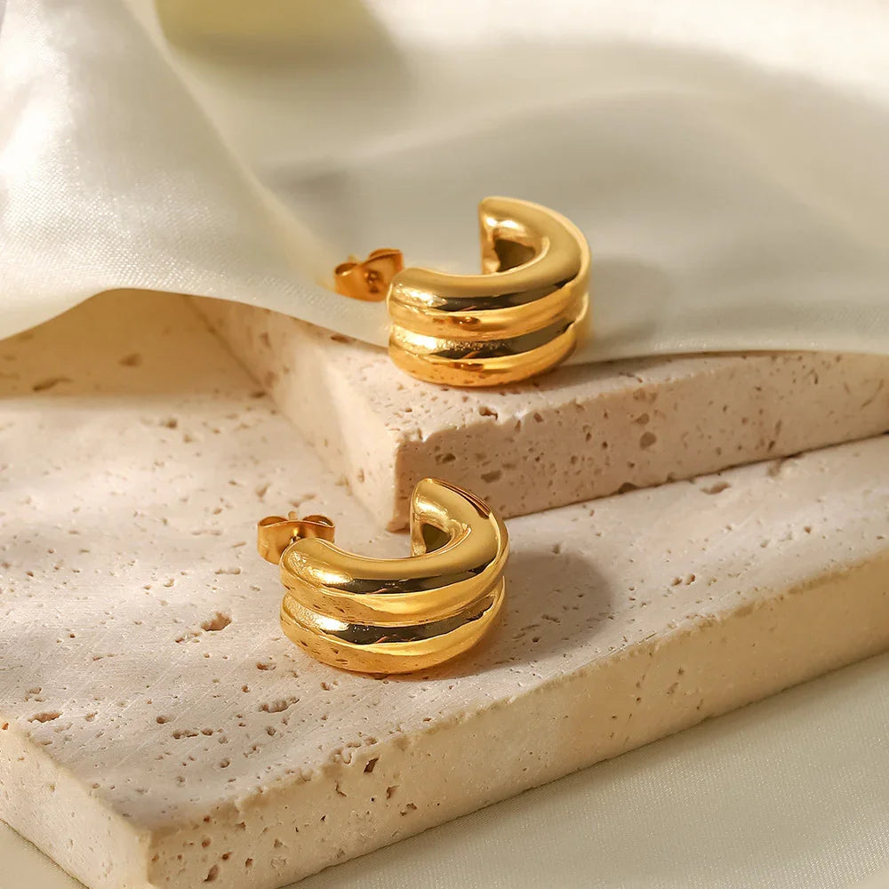 [Echo Fine]Henrietta Gold Earrings