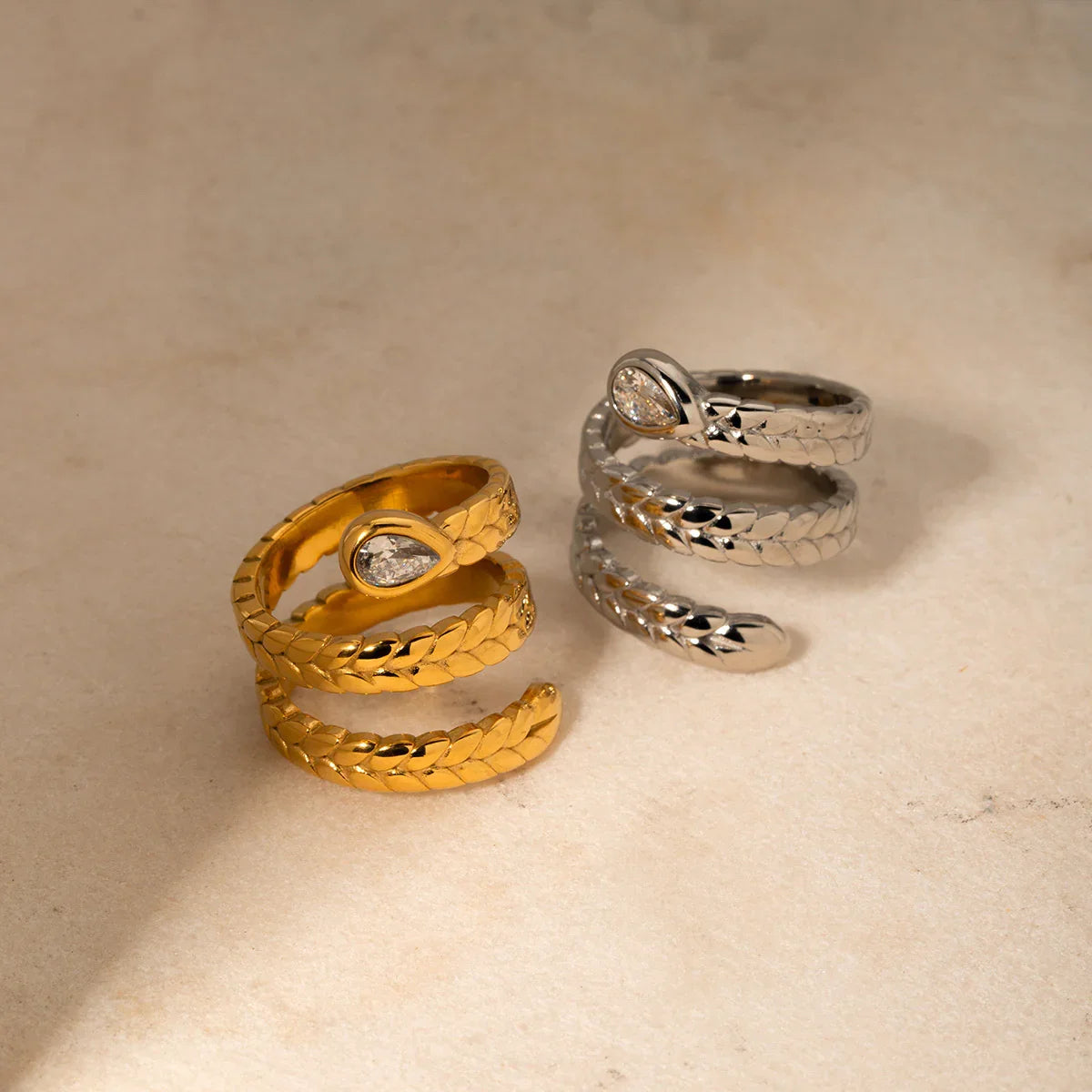 [Echo Fine]Davina Gold Serpent Ring