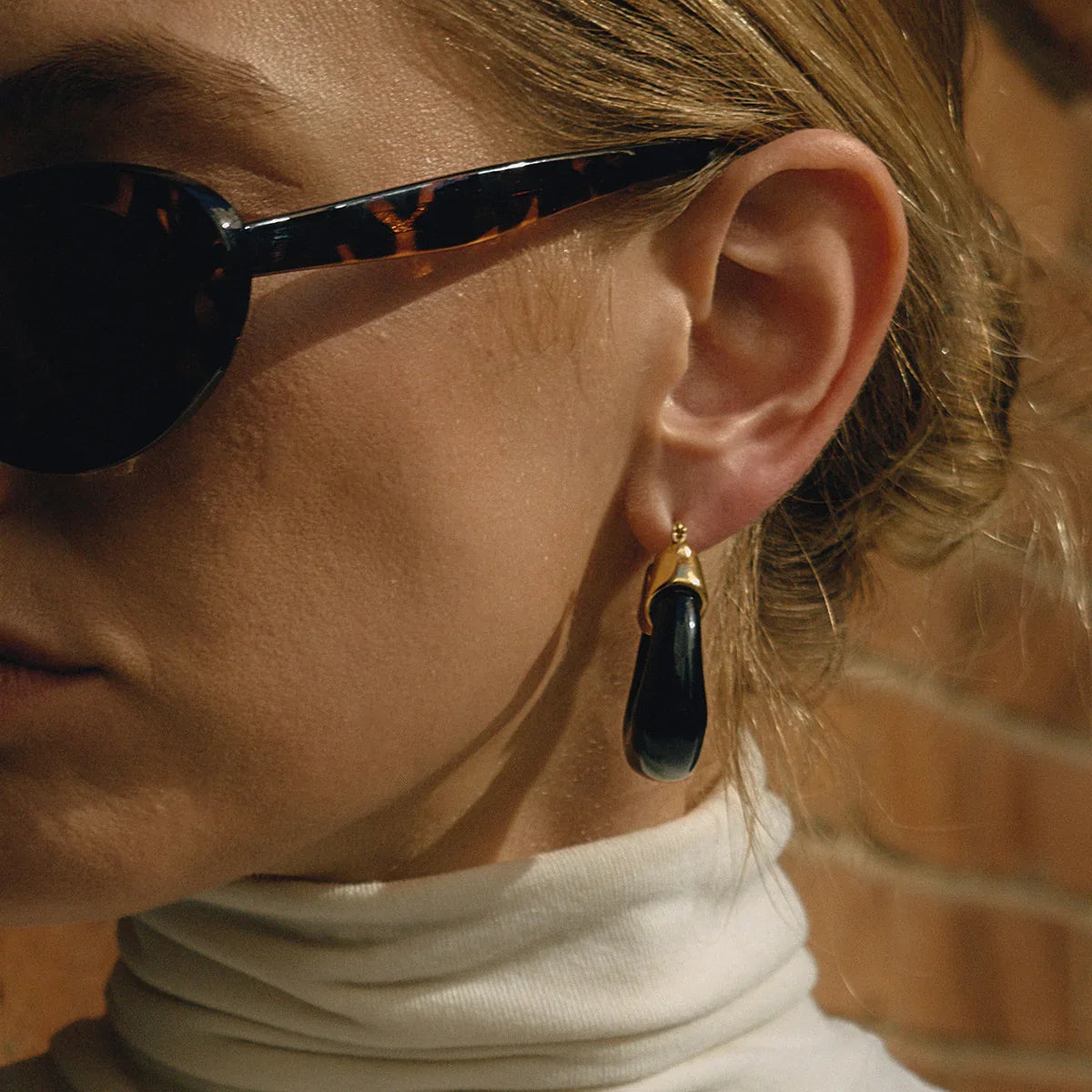 [Echo Fine]Leighton Chunky Enamel Hoops
