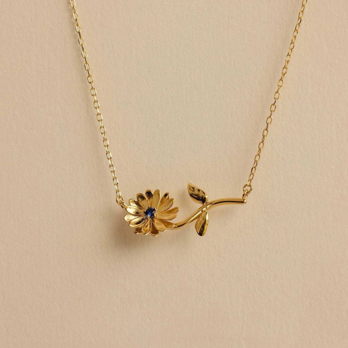 [Echo Fine]Maribelle Birth Flower Gold Necklace