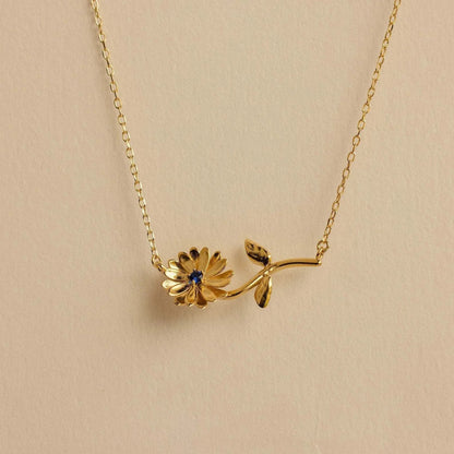 [Echo Fine]Maribelle Birth Flower Gold Necklace