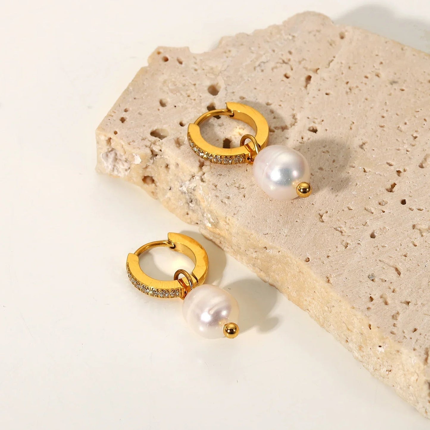 [Echo Fine]Sara Pearl Earrings