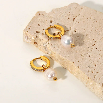 [Echo Fine]Sara Pearl Earrings