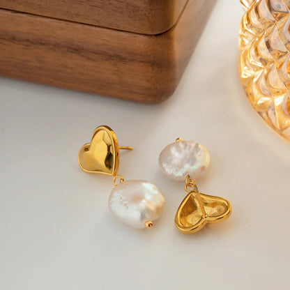 [Echo Fine]Blanche Freshwater Pearl Earrings