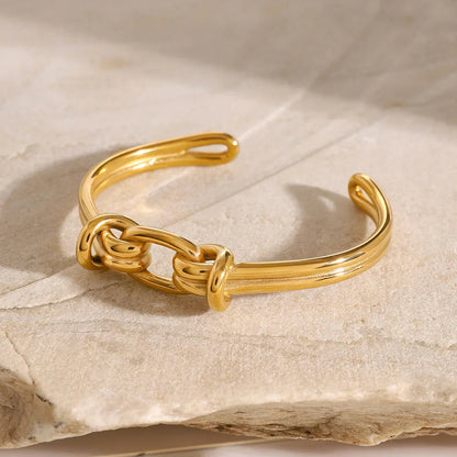 [Echo Fine]Luce Gold Knot Bangle