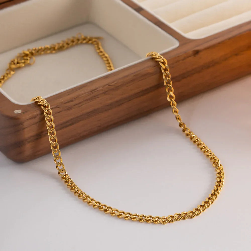 [Echo Fine]Avana Gold Chain Necklace