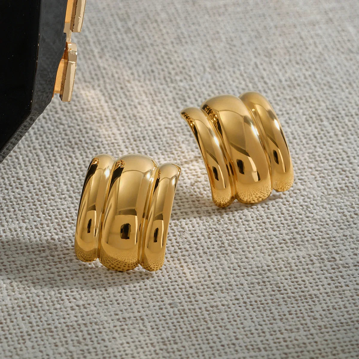 [Echo Fine]Angela Gold Arch Earrings