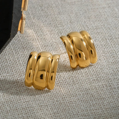 [Echo Fine]Angela Gold Arch Earrings