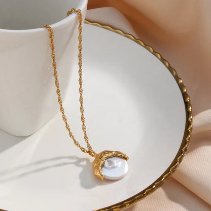 [Echo Fine]Kimberly Pearl Necklace