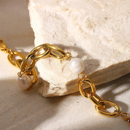 [Echo Fine]Ysabel Chunky Freshwater Pearl Bracelet
